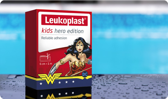 Wonder Woman Plasters at Pool