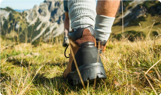 Man hiking