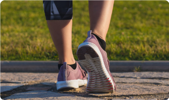 Woman Walking in Trainers