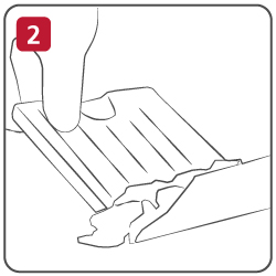 Step 2 Use the scoop and scraper