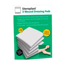 Steropad Non-Adhesive Double Sided Wound Dressings in a Wallet