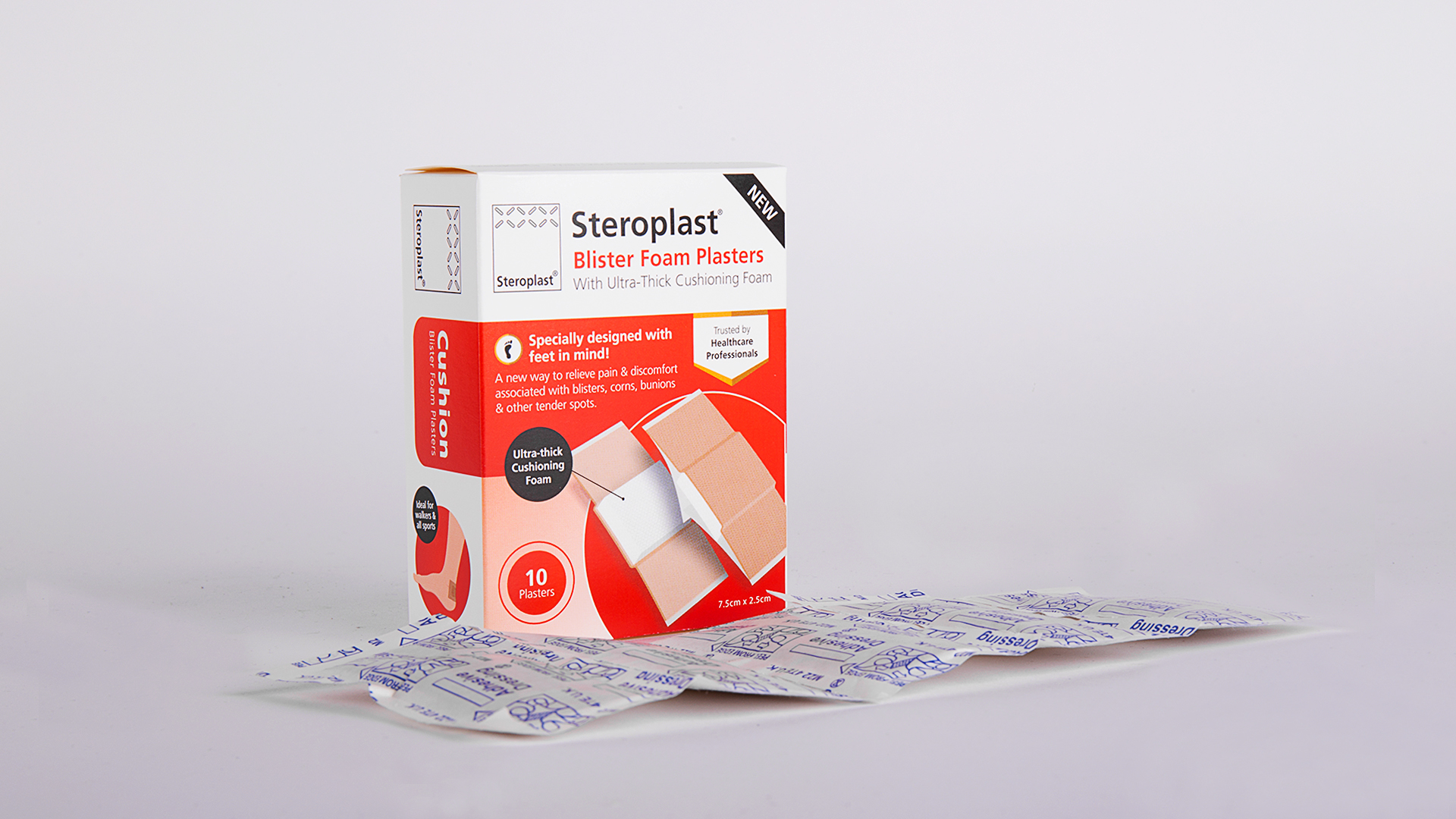Blister Foam Plasters - 10 Plasters