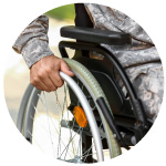Soldier in a wheelchair