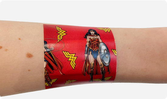 Wonder Woman Plaster on Arm