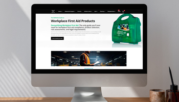 Workplace First Aid Guide on computer