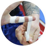 Zinc Oxide on fingers