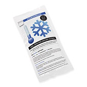 White packaging with a blue snowflake icon, labelled 