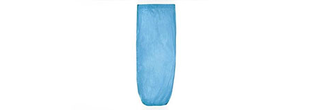 Blue disposable oversleeves, suitable for hygiene and protection in various settings