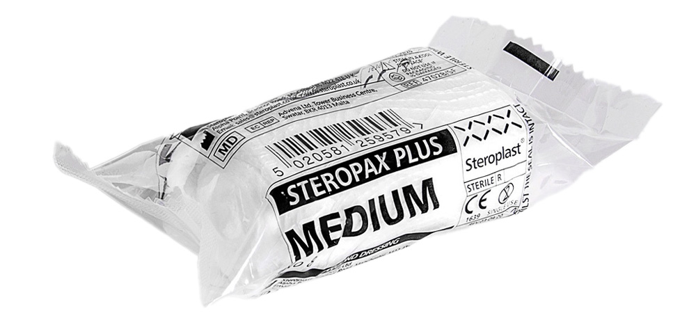Steropax Plus Sterile Wound Dressings — Medium / No.8