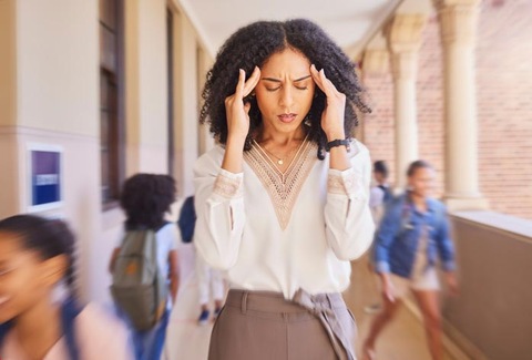 Stressed out lady