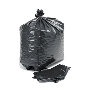 Black waste bin bags