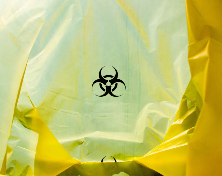 How to dispose of biohazard waste bags